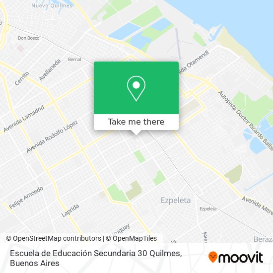 Escuela de Educación Secundaria 30 Quilmes map