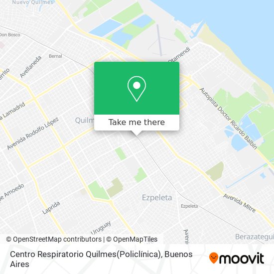 Centro Respiratorio Quilmes(Policlínica) map