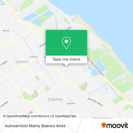 Autoservicio Marta map