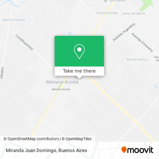 Miranda Juan Domingo map