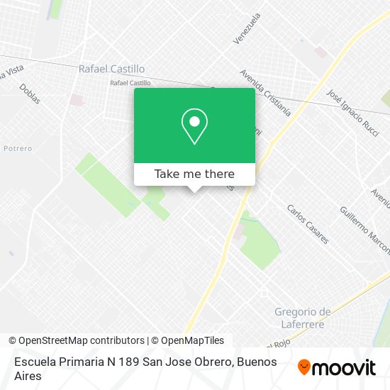 Escuela Primaria N 189 San Jose Obrero map