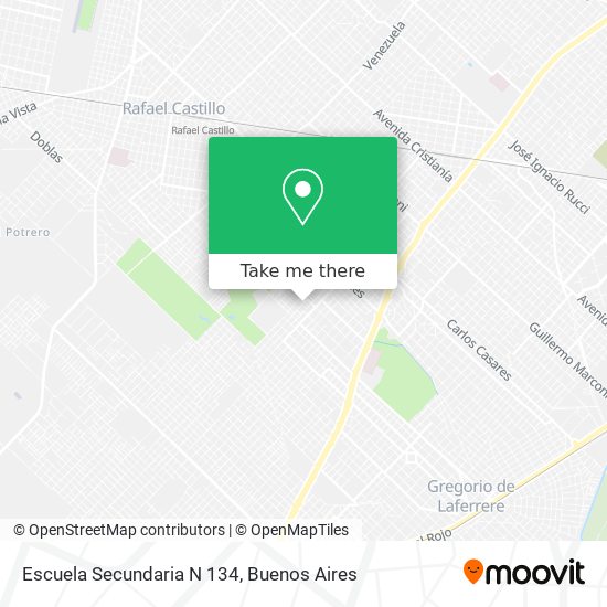 Mapa de Escuela Secundaria N 134