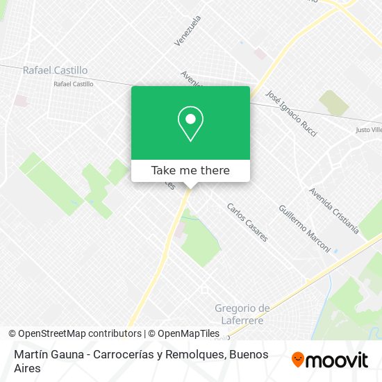 Martín Gauna - Carrocerías y Remolques map