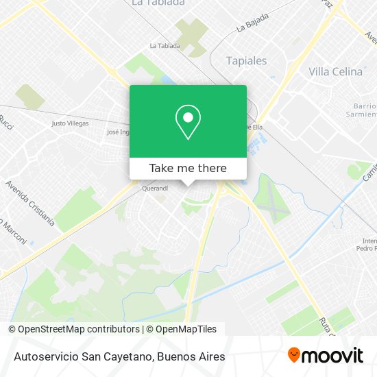 Mapa de Autoservicio San Cayetano