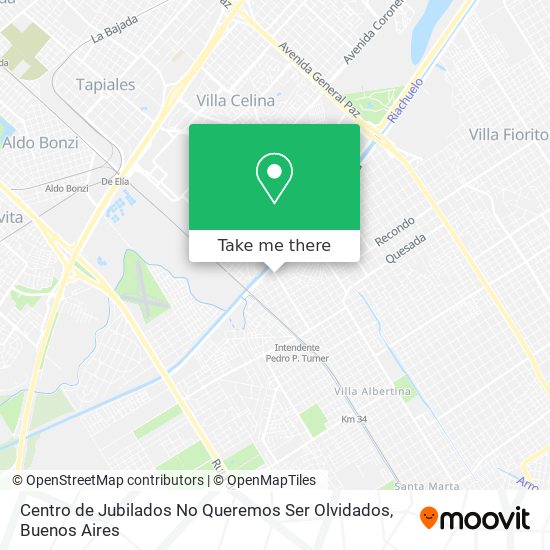 Centro de Jubilados No Queremos Ser Olvidados map