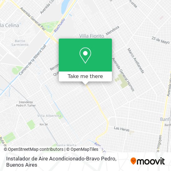 Mapa de Instalador de Aire Acondicionado-Bravo Pedro