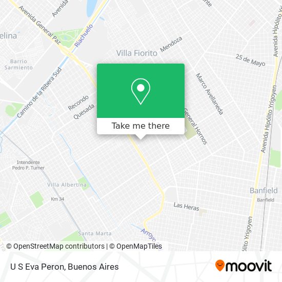Mapa de U S Eva Peron