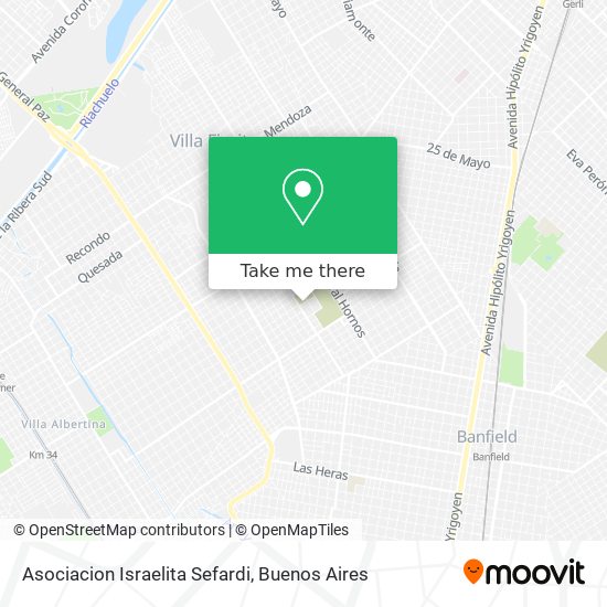 Asociacion Israelita Sefardi map