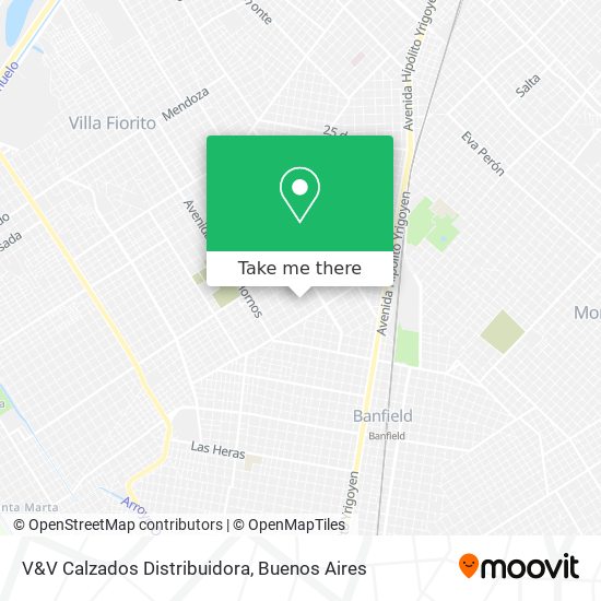 V&V Calzados Distribuidora map
