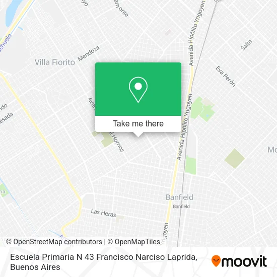 Escuela Primaria N 43 Francisco Narciso Laprida map