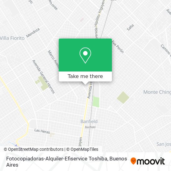 Mapa de Fotocopiadoras-Alquiler-Efiservice Toshiba