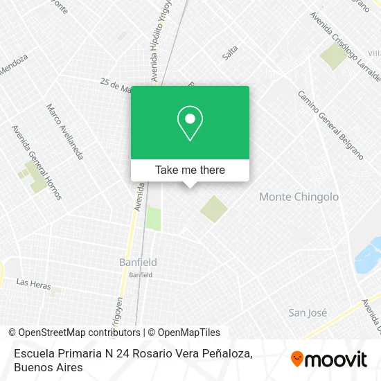 Escuela Primaria N 24 Rosario Vera Peñaloza map