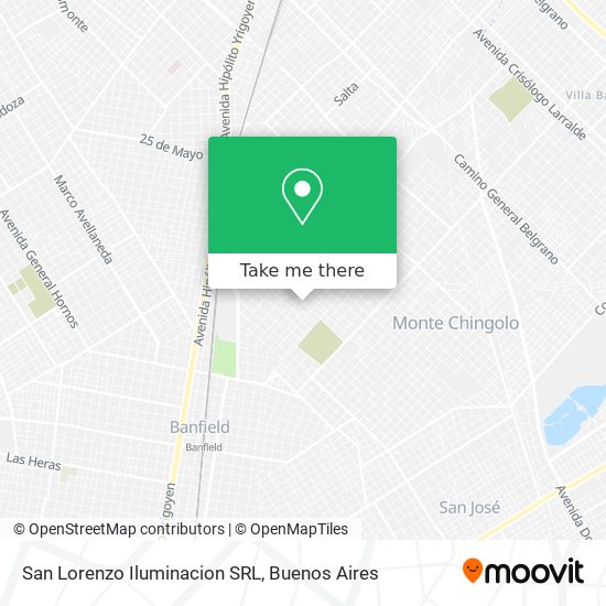 Mapa de San Lorenzo Iluminacion SRL