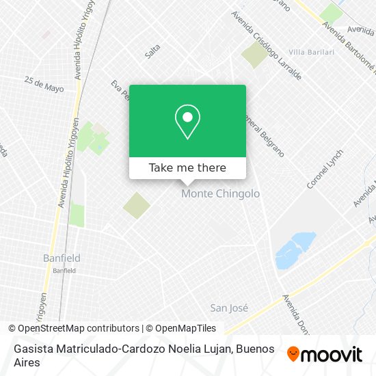 Gasista Matriculado-Cardozo Noelia Lujan map