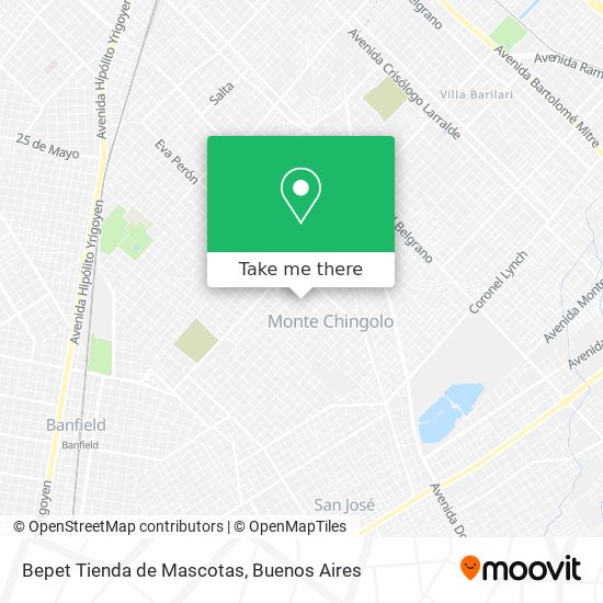 Bepet Tienda de Mascotas map