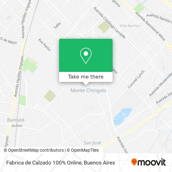 Fabrica de Calzado 100% Online map