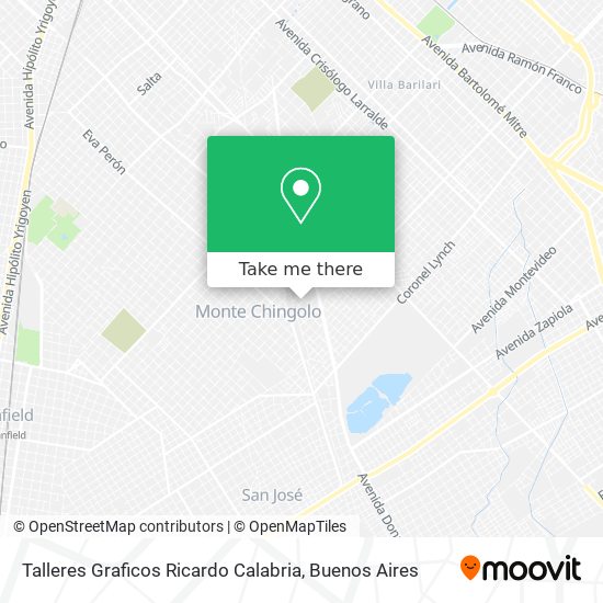 Mapa de Talleres Graficos Ricardo Calabria