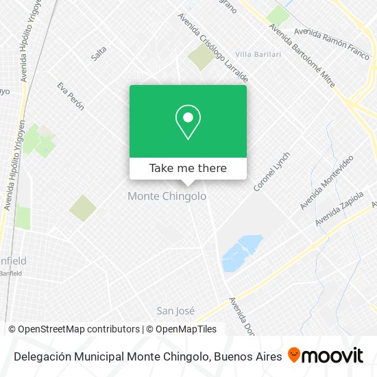 Delegación Municipal Monte Chingolo map