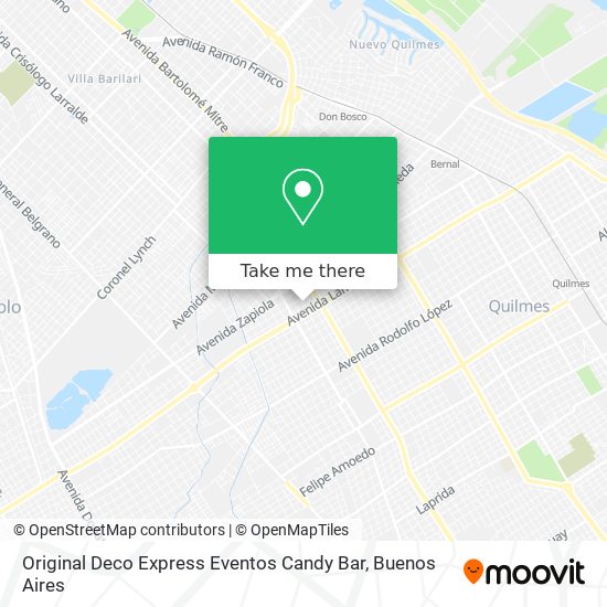 Mapa de Original Deco Express Eventos Candy Bar