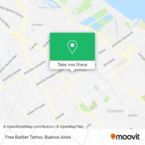 Free Barber Tattoo map