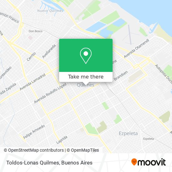 Toldos-Lonas Quilmes map