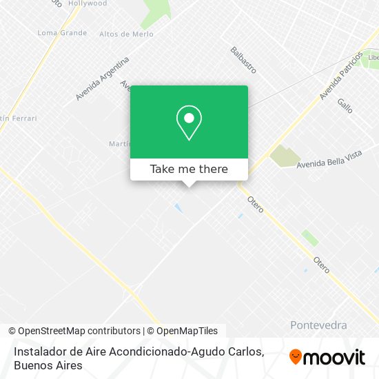 Mapa de Instalador de Aire Acondicionado-Agudo Carlos