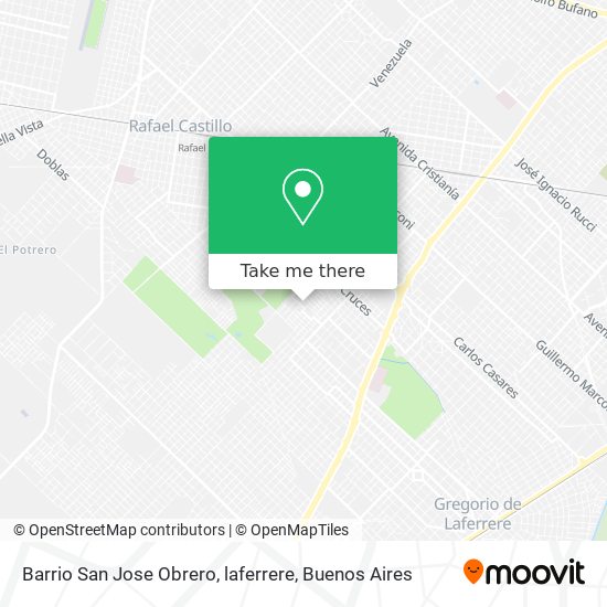 Mapa de Barrio San Jose Obrero, laferrere