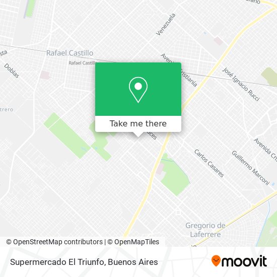 Mapa de Supermercado El Triunfo