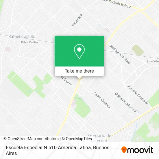 Escuela Especial N 510 America Latina map