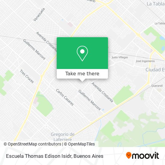 Escuela Thomas Edison Isidr map