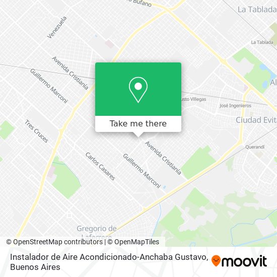 Instalador de Aire Acondicionado-Anchaba Gustavo map