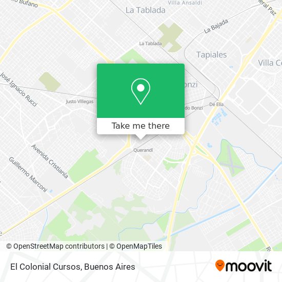 El Colonial Cursos map