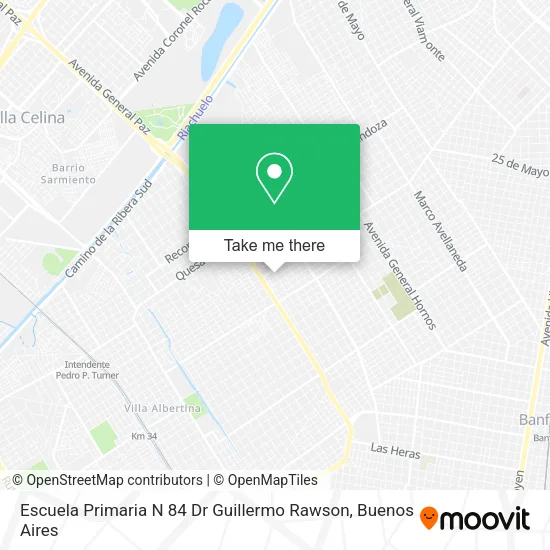 Escuela Primaria N 84 Dr Guillermo Rawson map