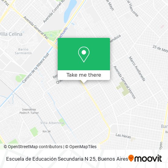 Escuela de Educación Secundaria N 25 map