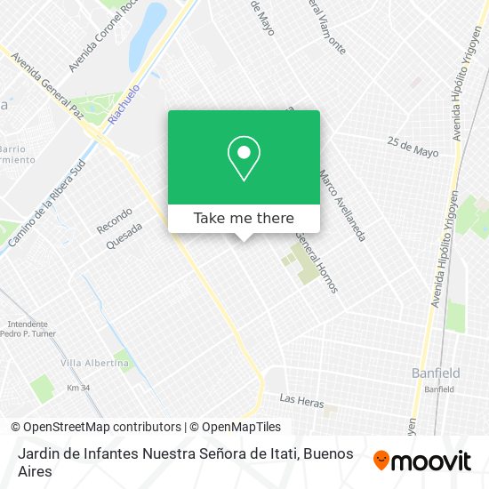 Mapa de Jardin de Infantes Nuestra Señora de Itati