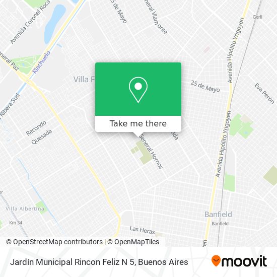 Jardín Municipal Rincon Feliz N 5 map