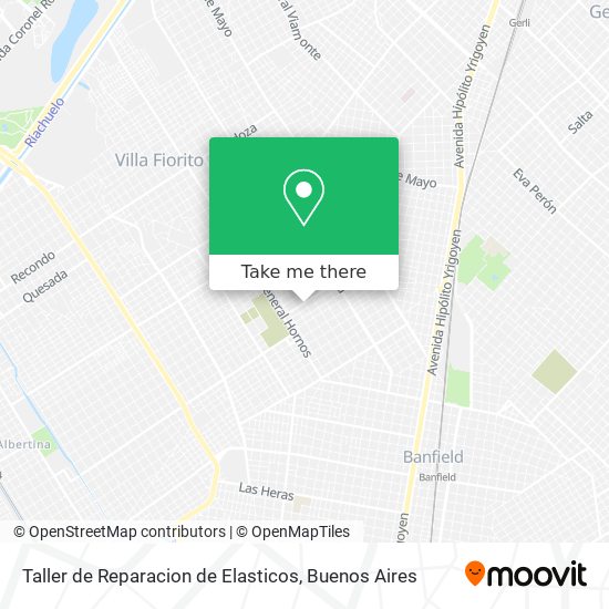 Mapa de Taller de Reparacion de Elasticos