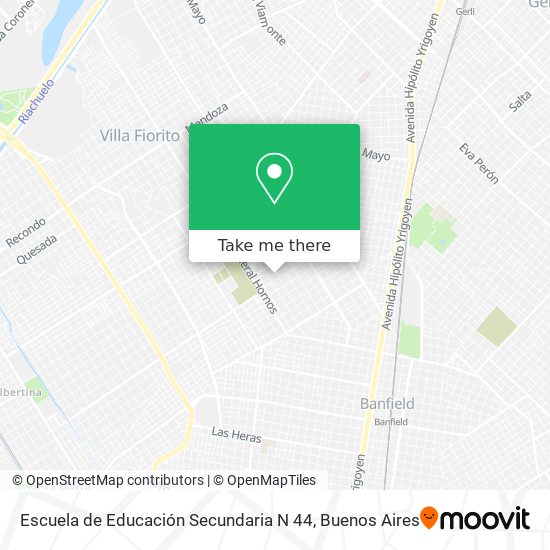 Escuela de Educación Secundaria N 44 map