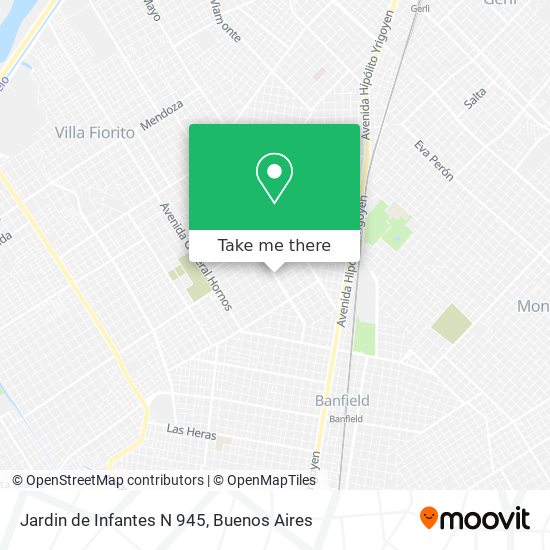 Jardin de Infantes N 945 map