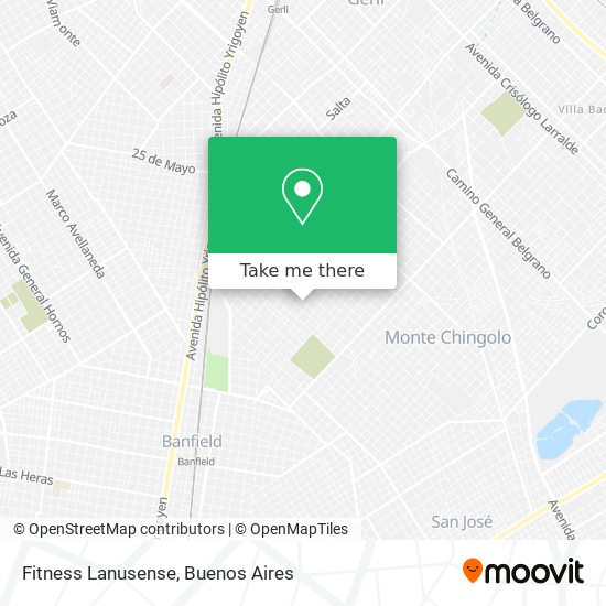 Fitness Lanusense map