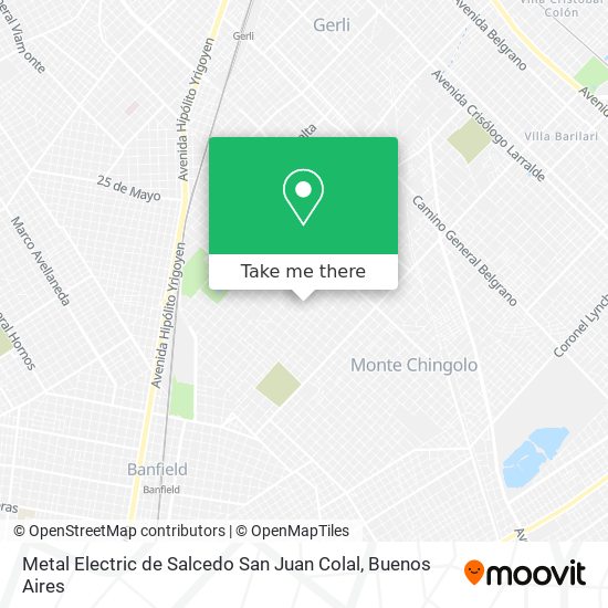 Mapa de Metal Electric de Salcedo San Juan Colal