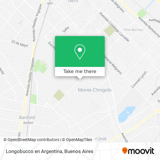 Longobucco en Argentina map