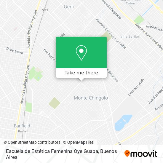 Escuela de Estética Femenina Oye Guapa map