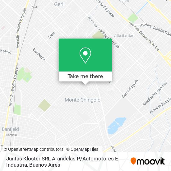 Juntas Kloster SRL Arandelas P / Automotores E Industria map