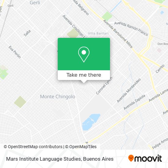 Mars Institute Language Studies map
