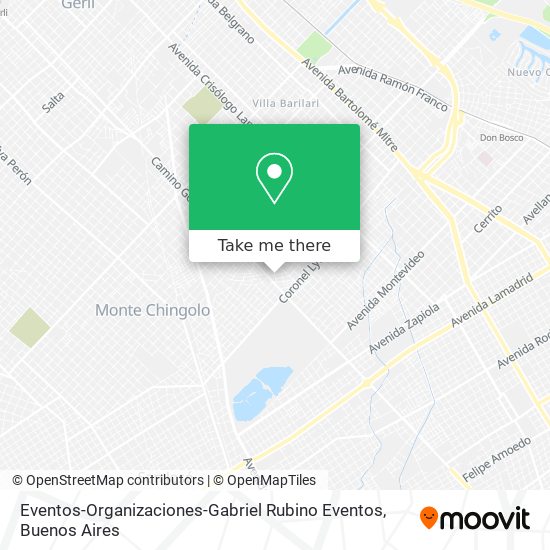 Eventos-Organizaciones-Gabriel Rubino Eventos map