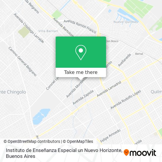 Instituto de Enseñanza Especial un Nuevo Horizonte map