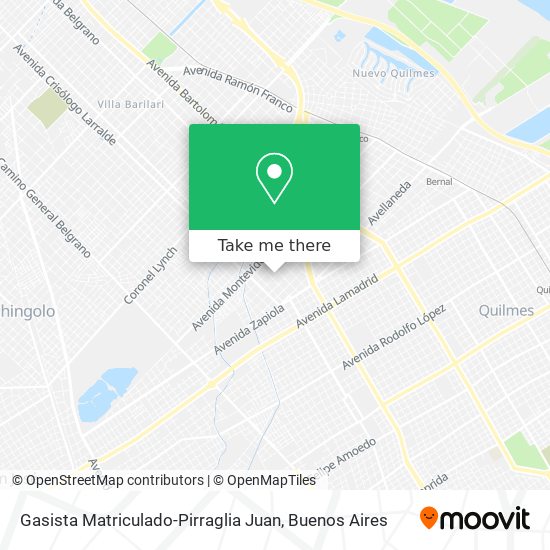 Gasista Matriculado-Pirraglia Juan map