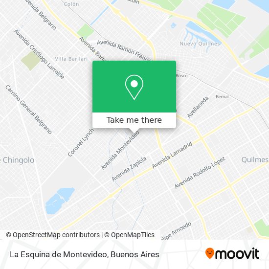 La Esquina de Montevideo map