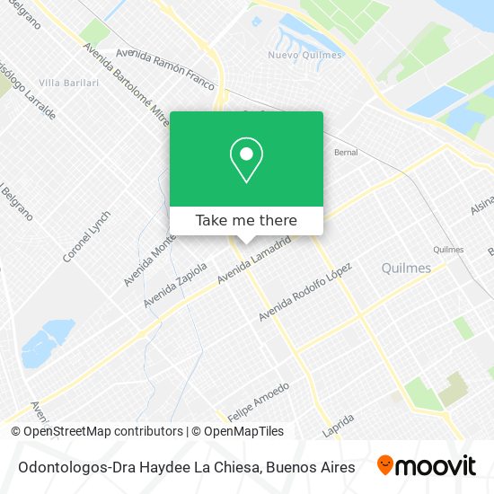 Odontologos-Dra Haydee La Chiesa map